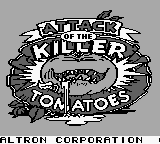 Attack of the Killer Tomatoes (Japan) Title Screen